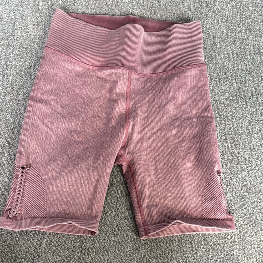Aerie Pink Bike Shorts with Relaxed Fit